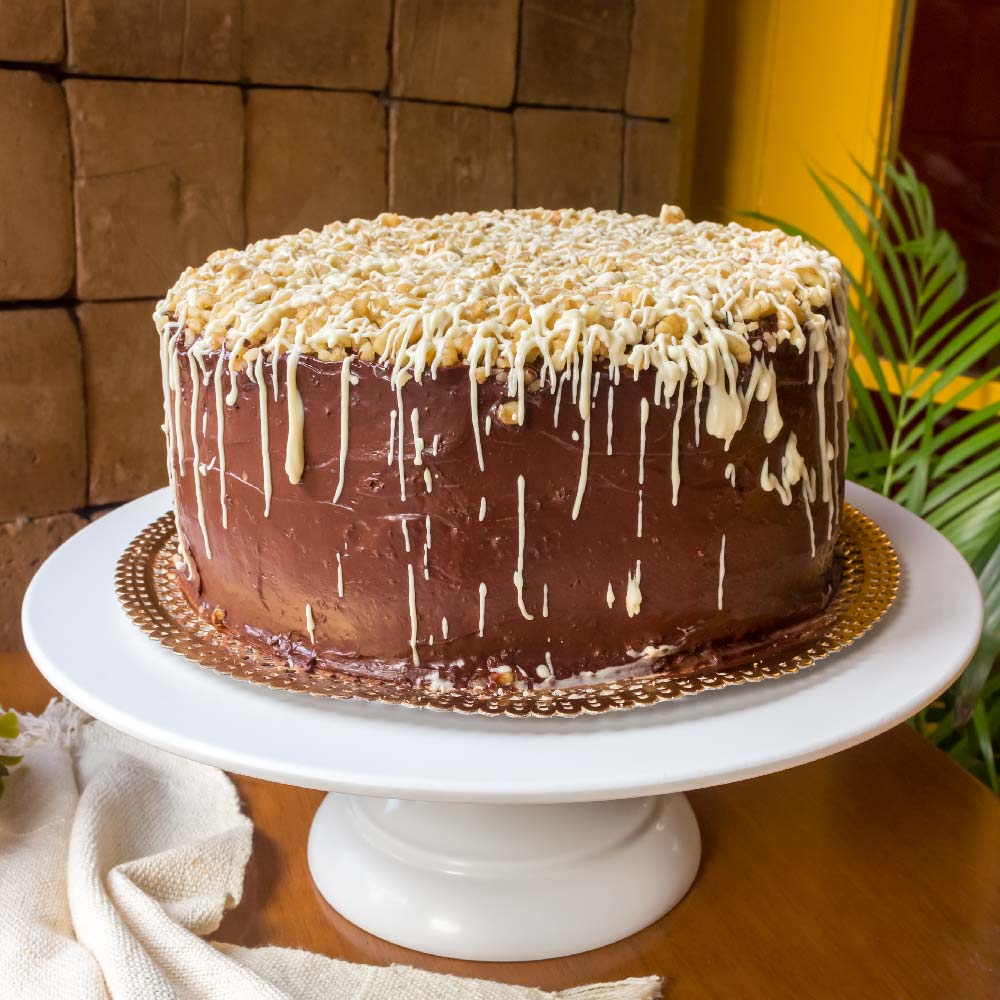 Torta Brigadeiro com Nozes (sem açúcar)